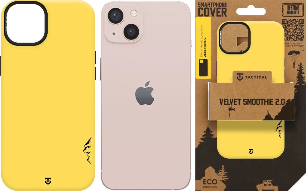 Dėklas Tactical MagForce Velvet Smoothie 2.0 Cover for Apple iPhone 13 Banana