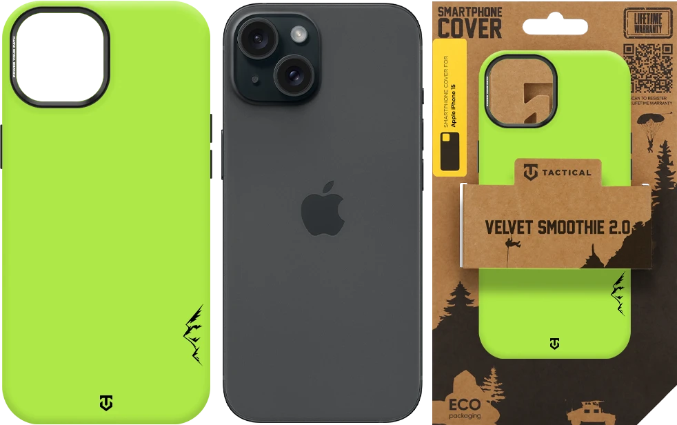 Dėklas Tactical MagForce Velvet Smoothie 2.0 Cover for Apple iPhone 15 Avocado