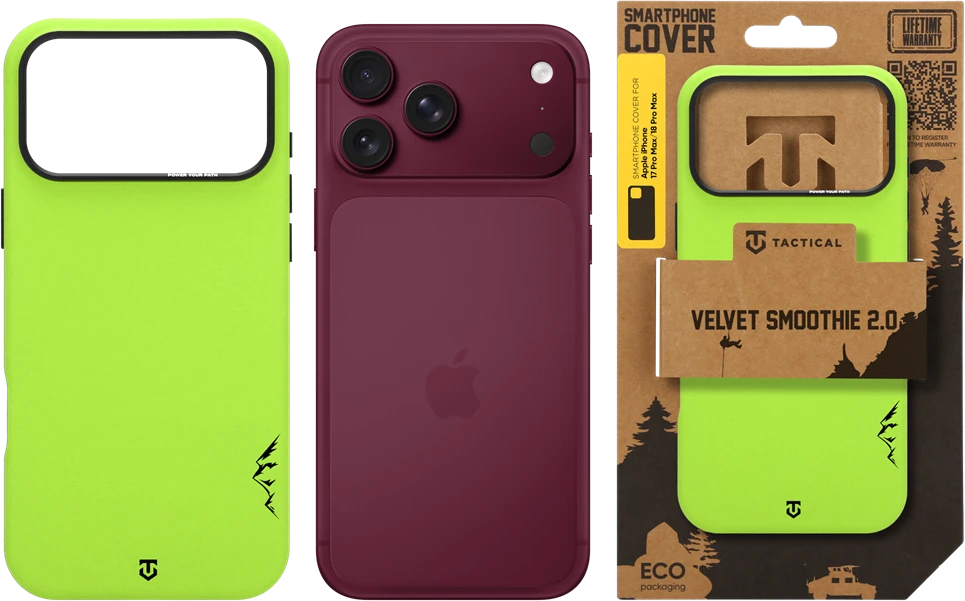 Dėklas Tactical MagForce Velvet Smoothie 2.0 Cover for Apple iPhone 18 Pro Max/17 Pro Max Avocado