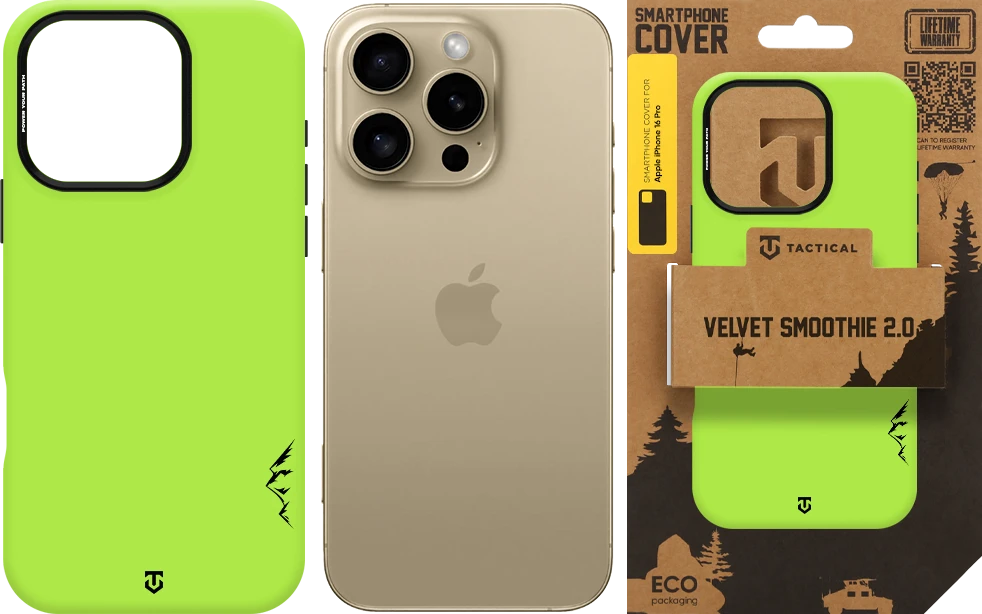 Dėklas Tactical MagForce Velvet Smoothie 2.0 Cover for Apple iPhone 16 Pro Avocado