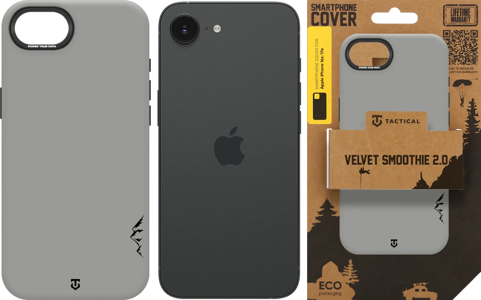 Dėklas Tactical MagForce Velvet Smoothie 2.0 Cover for Apple iPhone 16e/17e Foggy