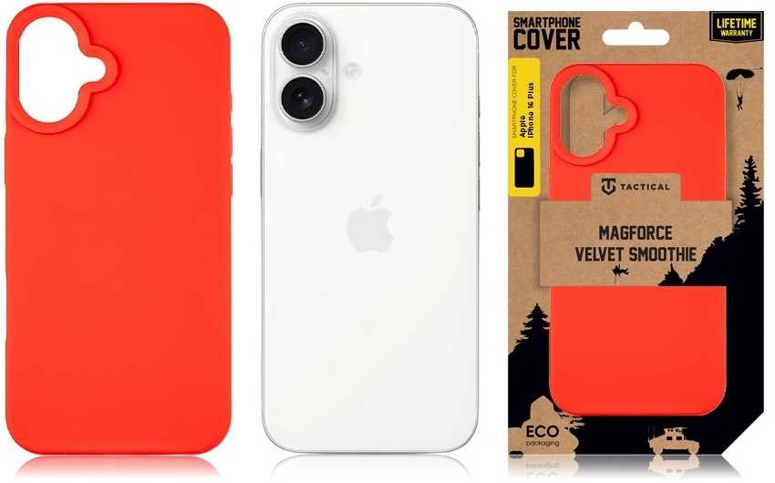 Tactical MagForce Velvet Smoothie dėklas skirtas Apple iPhone 16 Plus Chilli