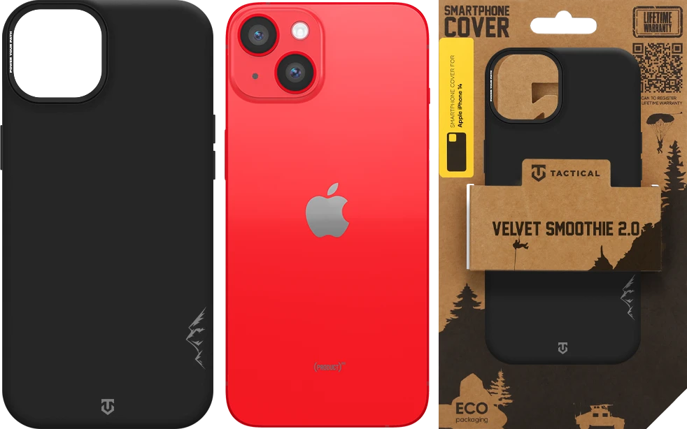 Dėklas Tactical MagForce Velvet Smoothie 2.0 Cover for Apple iPhone 14 Asphalt