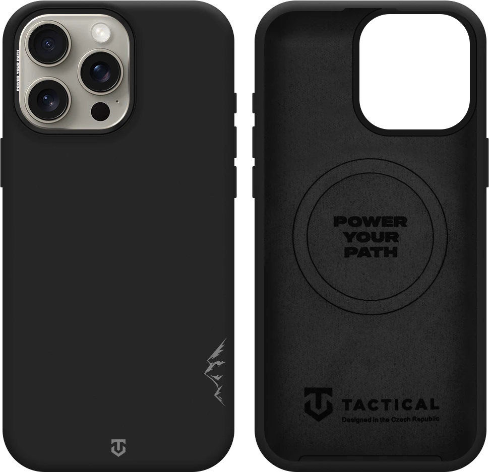 Dėklas Tactical MagForce Velvet Smoothie 2.0 Cover for Apple iPhone 15 Pro Max Asphalt