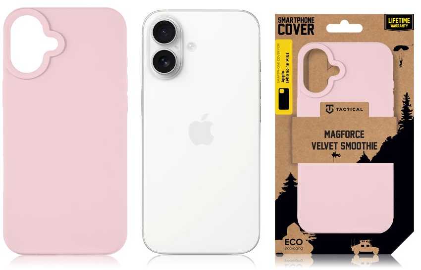 Tactical MagForce Velvet Smoothie dėklas skirtas Apple iPhone 16 Plus rožinė pantera