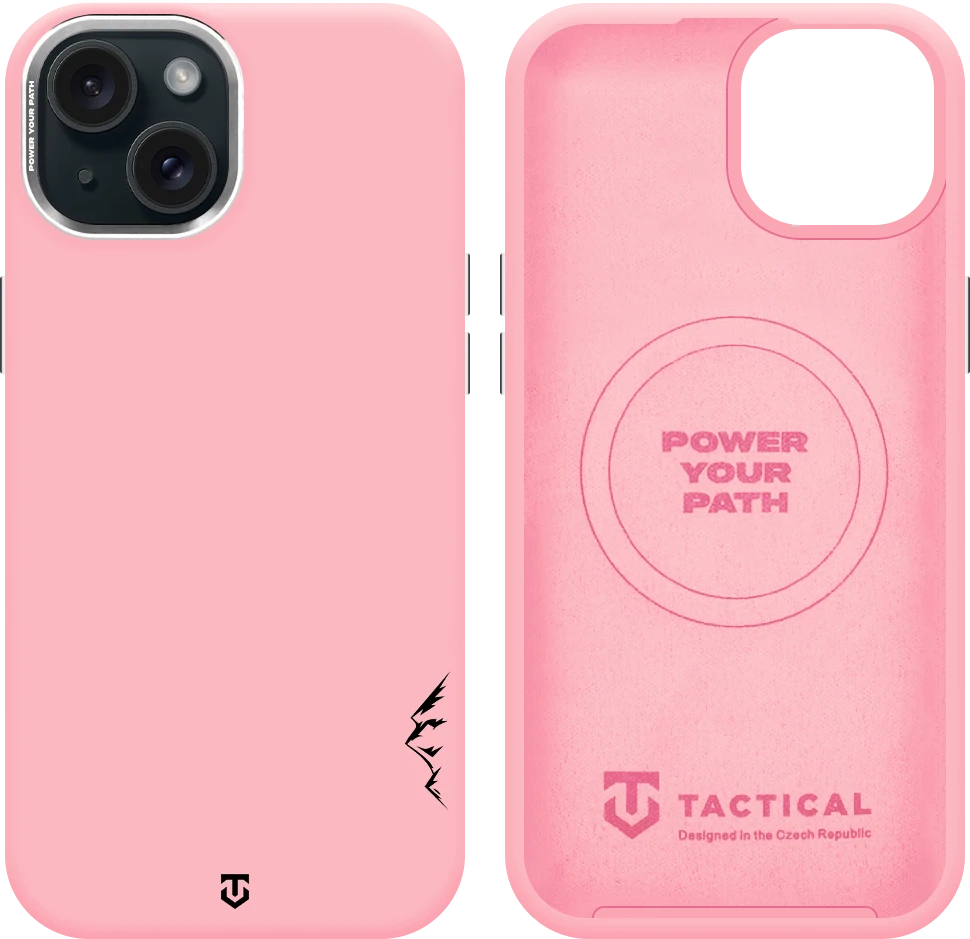 Dėklas Tactical MagForce Velvet Smoothie 2.0 Cover for Apple iPhone 15 Rožinė Panther