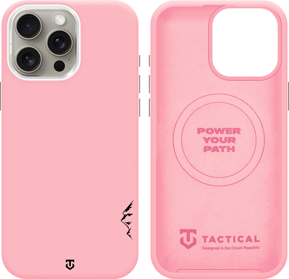 Dėklas Tactical MagForce Velvet Smoothie 2.0 Cover for Apple iPhone 15 Pro Max Rožinė Panther