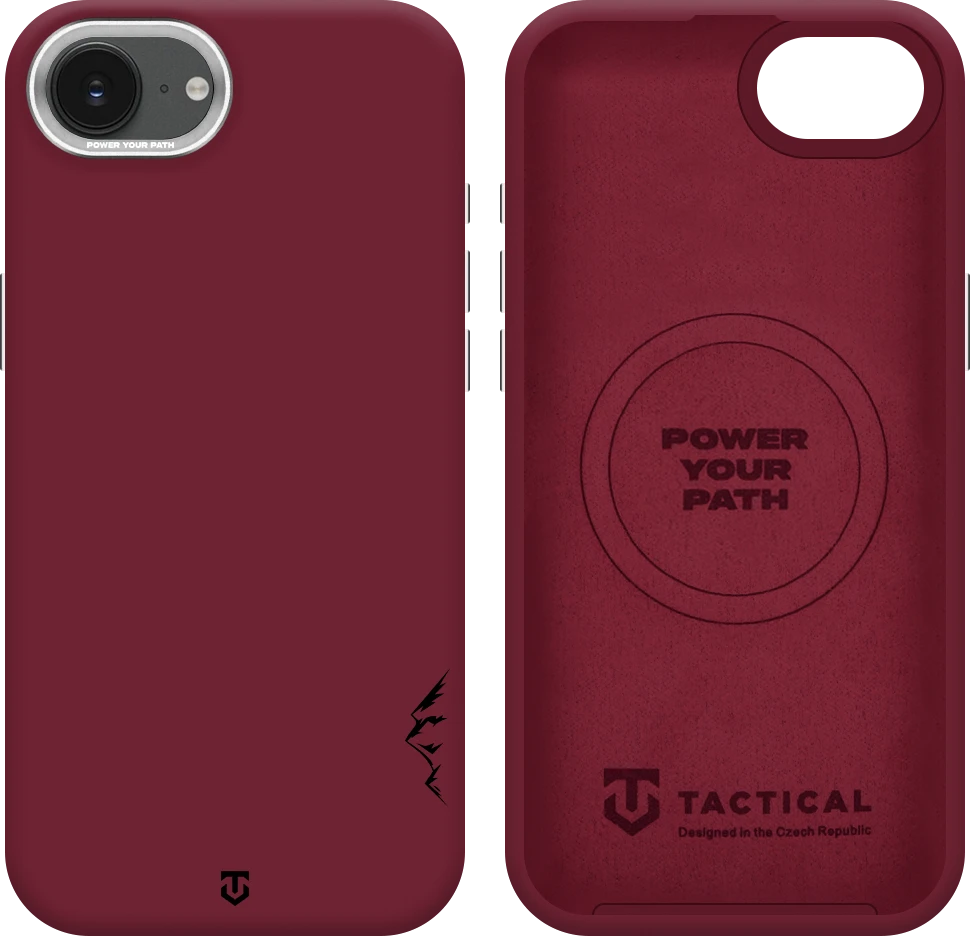 Dėklas Tactical MagForce Velvet Smoothie 2.0 Cover for Apple iPhone 16e/17e Burgundy