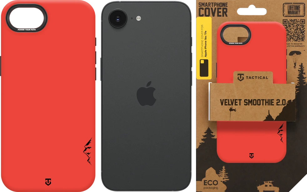 Dėklas Tactical MagForce Velvet Smoothie 2.0 Cover for Apple iPhone 16e/17e Chilli