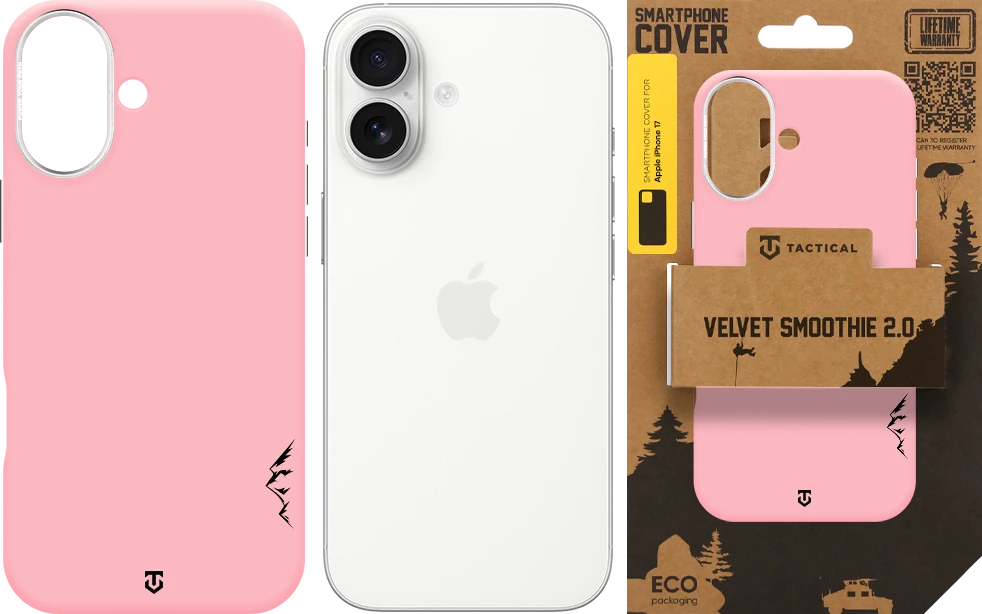 Dėklas Tactical MagForce Velvet Smoothie 2.0 Cover for Apple iPhone 17 Rožinė Panther