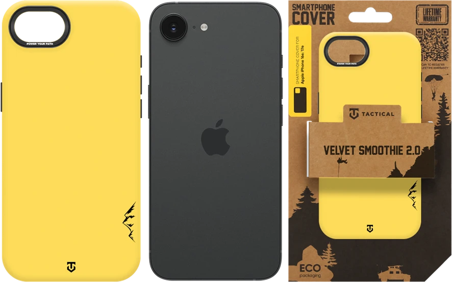 Dėklas Tactical MagForce Velvet Smoothie 2.0 Cover for Apple iPhone 16e/17e Banana