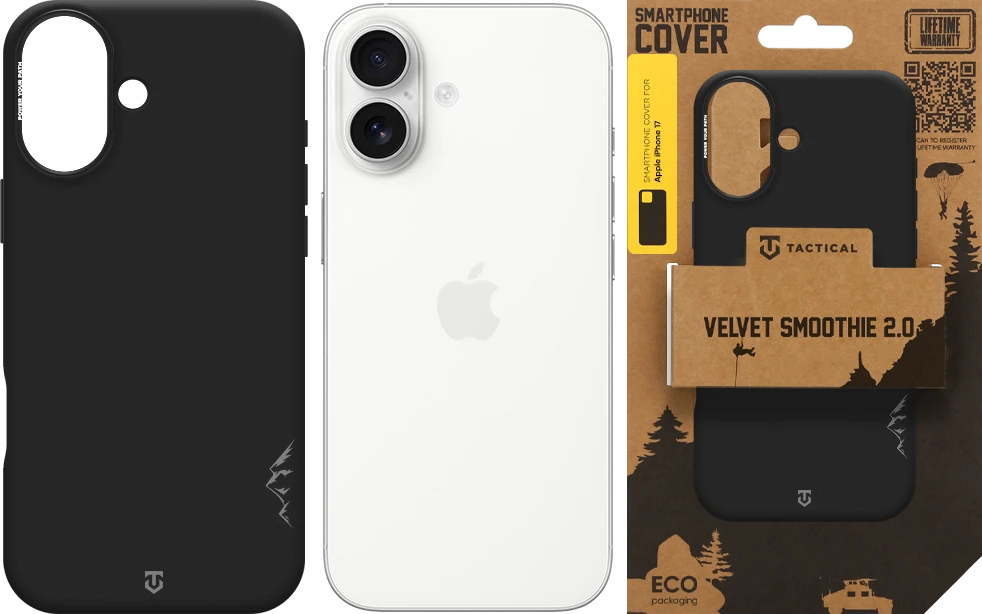 Dėklas Tactical MagForce Velvet Smoothie 2.0 Cover for Apple iPhone 17 Asphalt