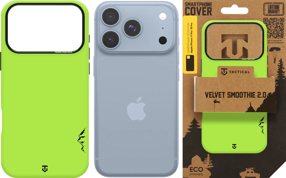 Tactical MagForce Velvet Smoothie 2.0 dėklas Apple iPhone 18 Pro/17 Pro avokadų spalvos