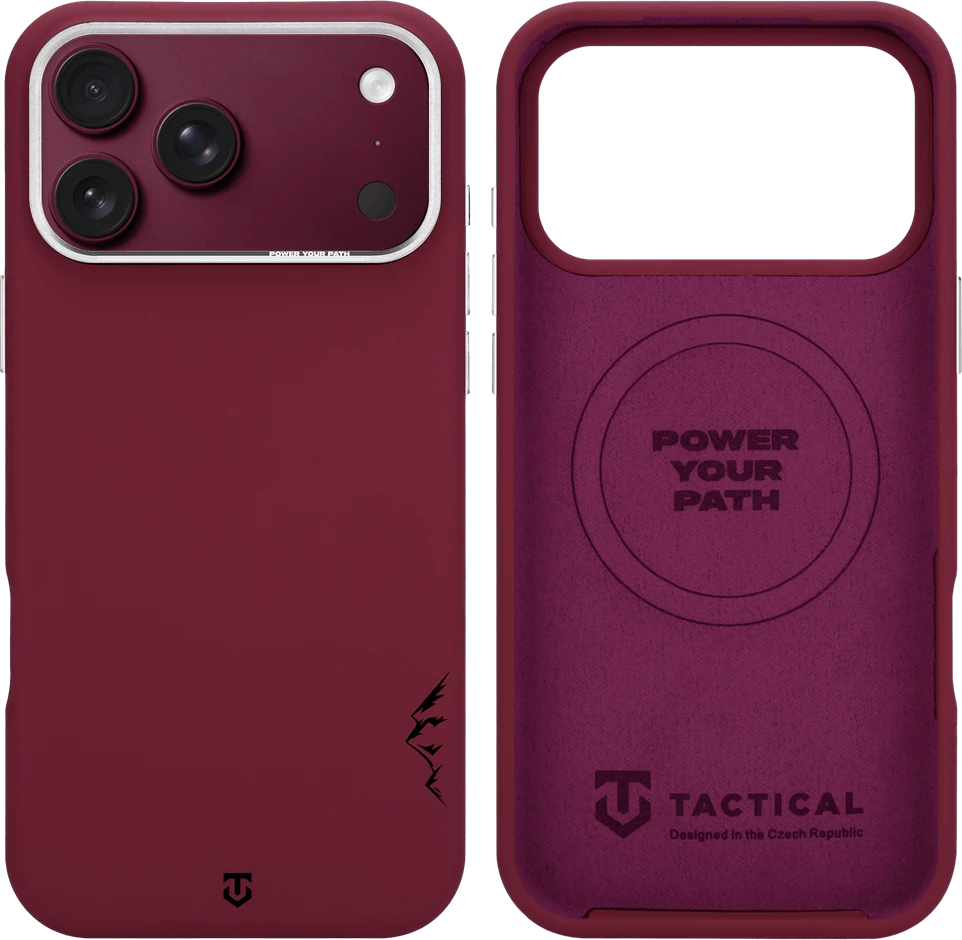 Dėklas Tactical MagForce Velvet Smoothie 2.0 Cover for Apple iPhone 18 Pro Max/17 Pro Max Burgundy