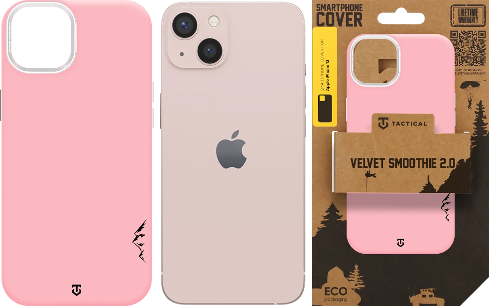 Dėklas Tactical MagForce Velvet Smoothie 2.0 Cover for Apple iPhone 13 Rožinė Panther