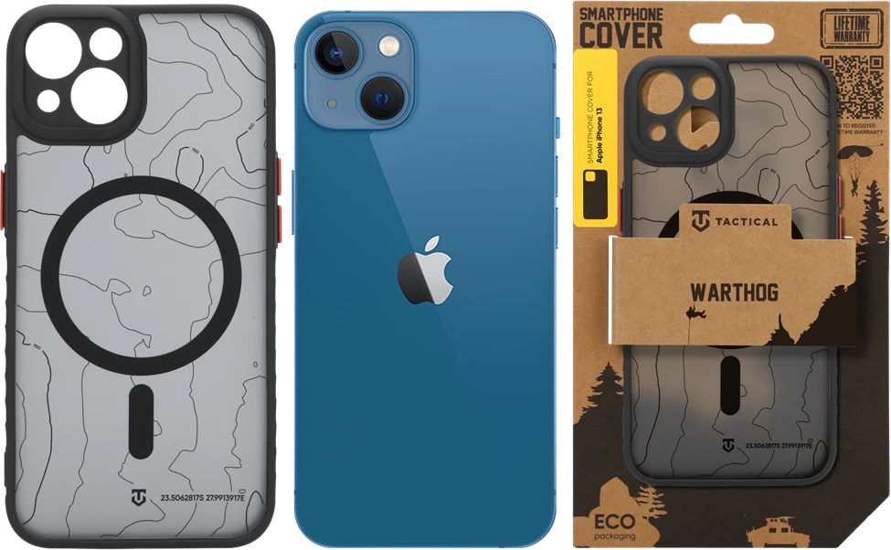 Dėklas Tactical MagForce Warthog Cover for Apple iPhone 13 Asphalt