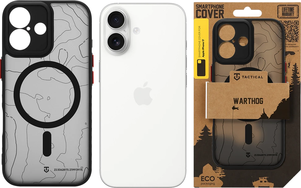 Dėklas Tactical MagForce Warthog Cover for Apple iPhone 17 Asphalt