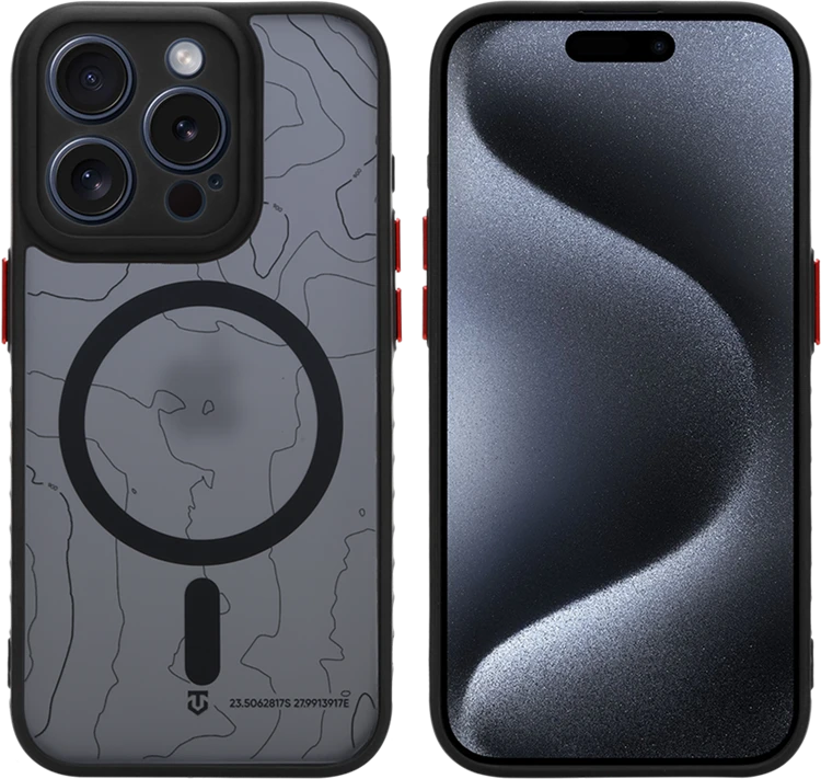 Dėklas Tactical MagForce Warthog Cover for Apple iPhone 15 Pro Asphalt