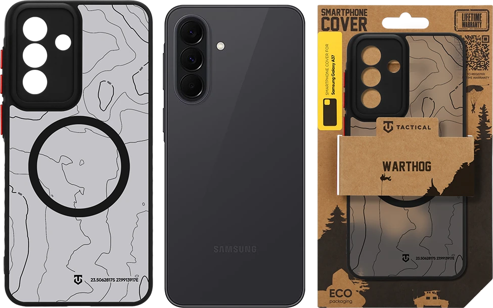 Dėklas Tactical MagForce Warthog Cover for Samsung Galaxy A37 Asphalt