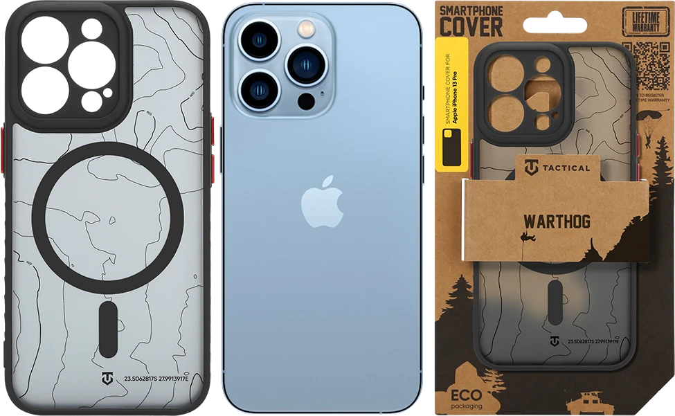 Dėklas Tactical MagForce Warthog Cover for Apple iPhone 13 Pro Asphalt
