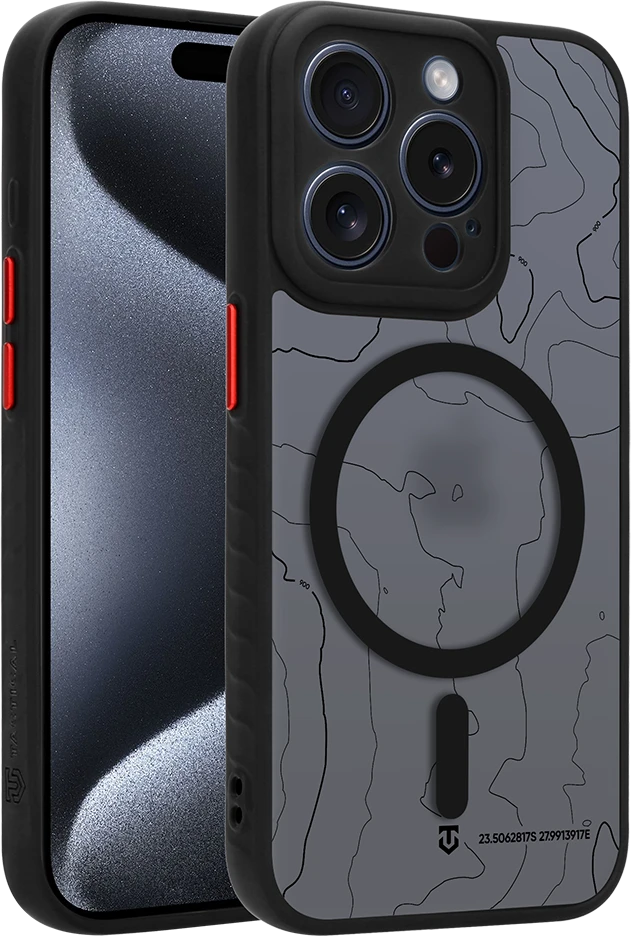 Dėklas Tactical MagForce Warthog Cover for Apple iPhone 15 Pro Asphalt