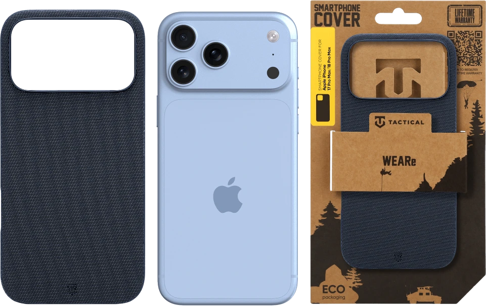 Dėklas Tactical MagForce WEARe Cover for Apple iPhone 17 Pro Max/18 Pro Max Mėlyna