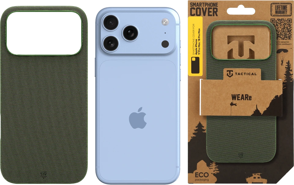 Tactical MagForce WEARe dėklas, skirtas Apple iPhone 17 Pro Max/18 Pro Max, Forest žalia