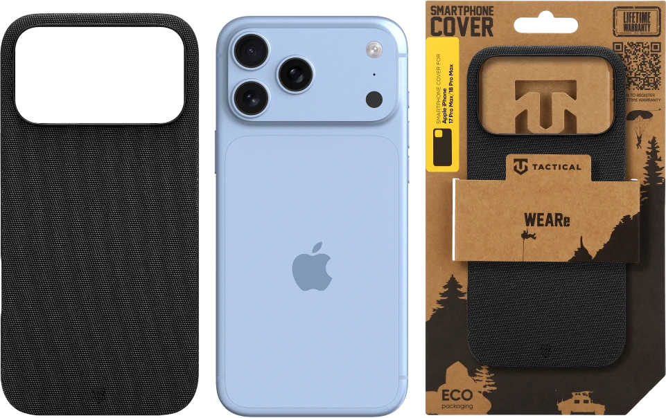 Dėklas Tactical MagForce WEARe Cover for Apple iPhone 17 Pro Max/18 Pro Max Juodas