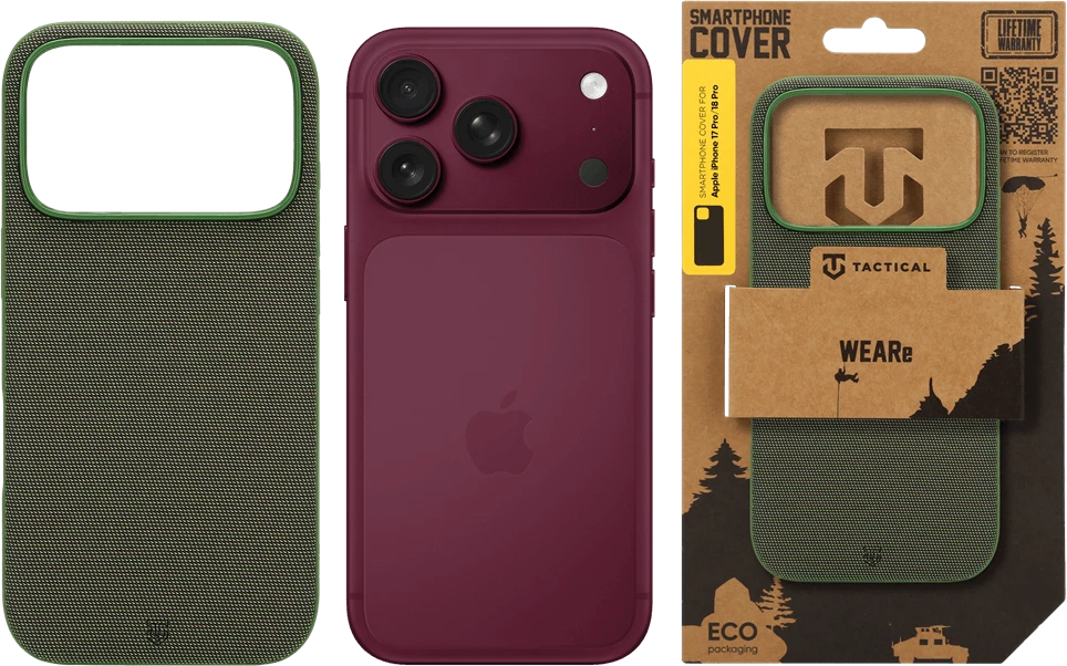 Dėklas Tactical MagForce WEARe Cover for Apple iPhone 17 Pro/18 Pro Forest Žalias