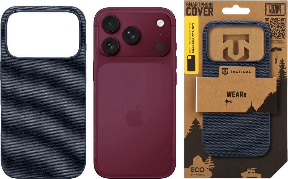 Dėklas Tactical MagForce WEARe Cover for Apple iPhone 17 Pro/18 Pro Mėlyna