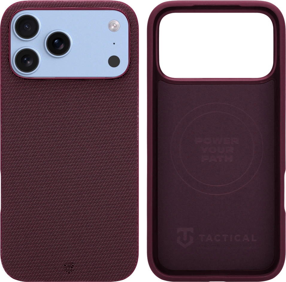 Tactical MagForce WEARe dėklas, skirtas Apple iPhone 17 Pro Max/18 Pro Max, bordo spalvos