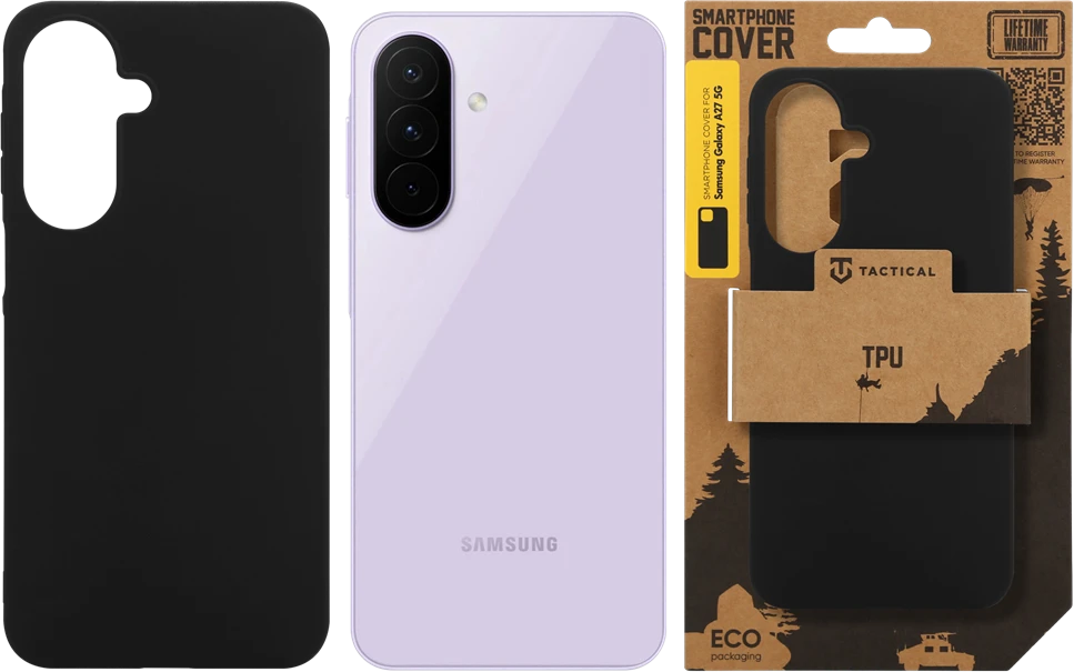 Tactical Taktinis TPU dėklas, skirtas „Samsung Galaxy A27 5G“ Juodas