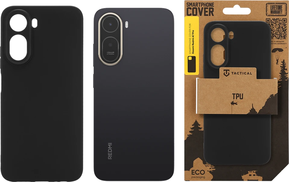 Dėklas Tactical TPU Cover for Xiaomi Redmi A7 Pro Juodas