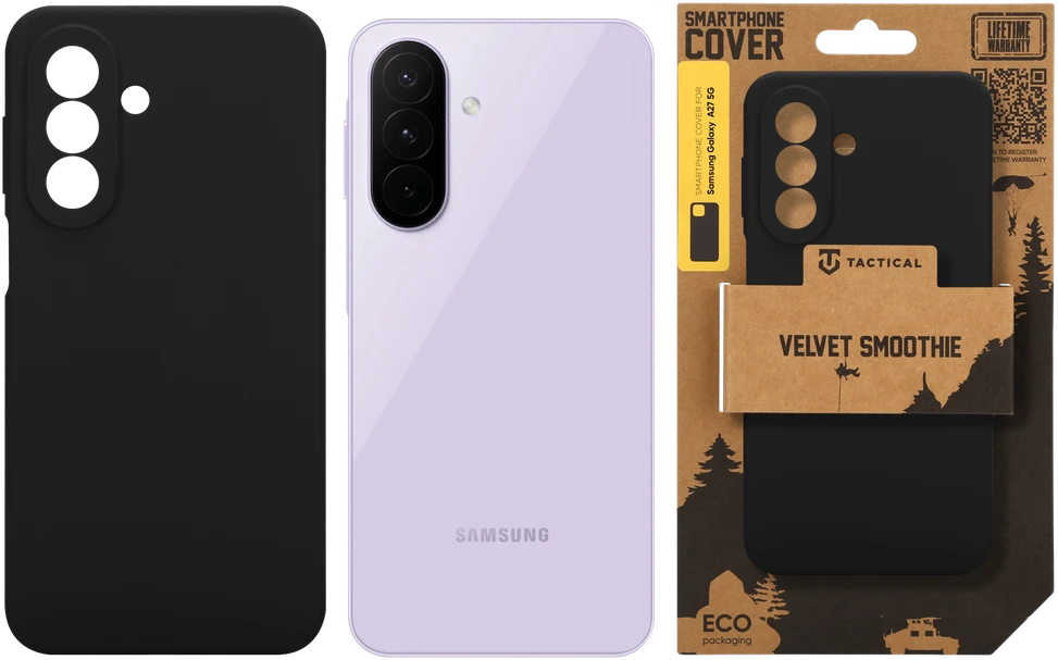 Tactical Velvet Smoothie dėklas skirtas Samsung Galaxy A27 5G Asphalt