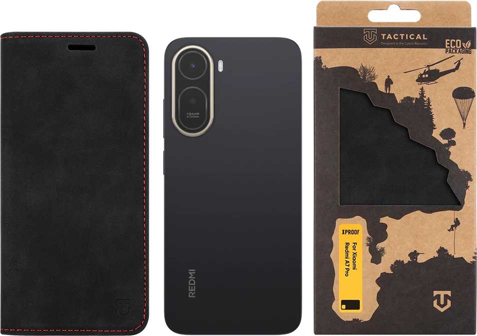Dėklas Tactical Xproof for Xiaomi Redmi A7 Pro Juodas Hawk