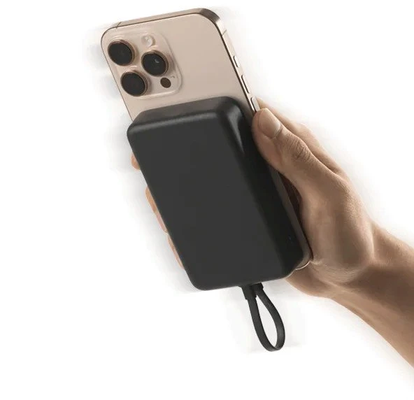 „Xiaomi“ 33 W magnetinė išorinė baterija 10000 mAh (integruotas laidas) | 10000 mAh | Pilka