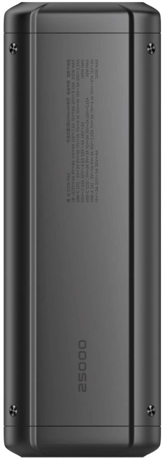 Xiaomi Power Bank | HyperCharge | 25000 mAh | Juodas