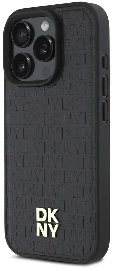 DKNY DKHMP16XPSHRPSK Apple iPhone 16 Pro Max 6.9" dėklas telefonui juodos spalvos Repeat Pattern Stack Logo MagSafe