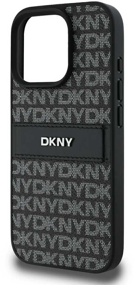 DKNY DKHCP16XPRTHSLK Apple iPhone 16 Pro Max 6.9" dėklas telefonui juodos spalvos Texture Pattern Tonal Stripe
