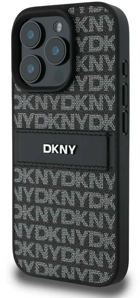 DKNY DKHCP16XPRTHSLK Apple iPhone 16 Pro Max 6.9" dėklas telefonui juodos spalvos Texture Pattern Tonal Stripe