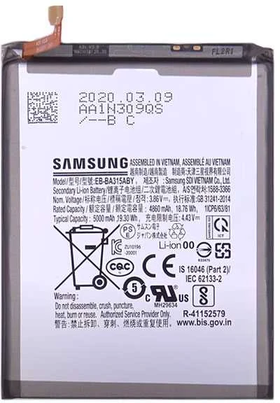 SAMSUNG Baterie EB-BA315ABY Li-Ion 5000mAh aptarnavimas
