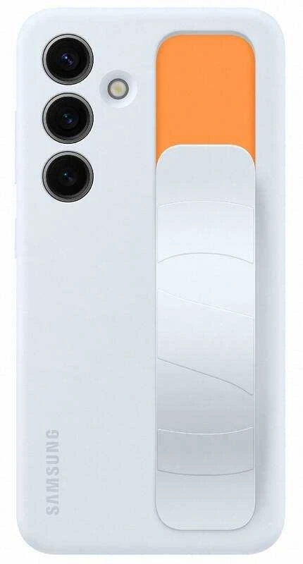 Dėklas Samsung Galaxy S24 Standing Grip Cover Light Mėlyna
