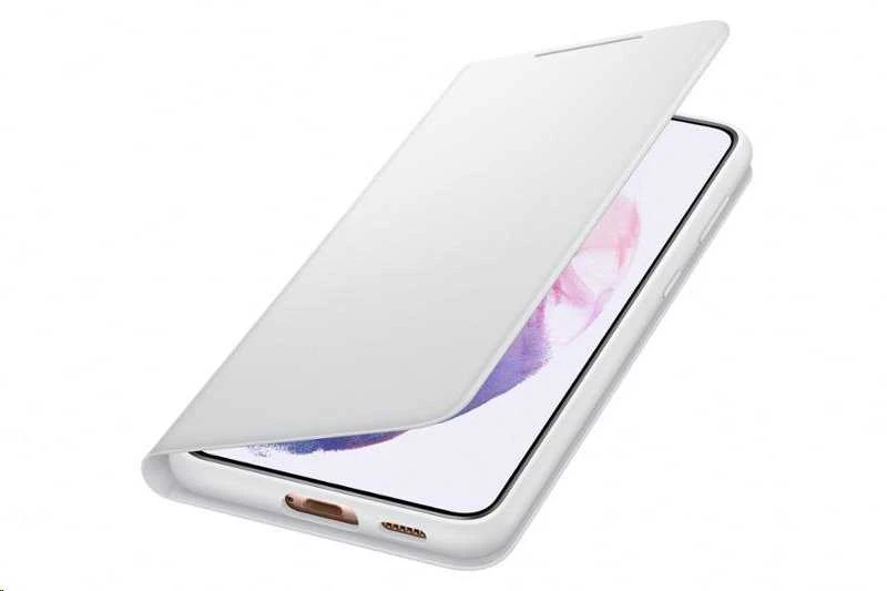 Dėklas NG996PJE Smart LED vaizdo dangtelis, skirtas Samsung Galaxy S21 Plus šviesiai pilkas (šviesiai pilkas)