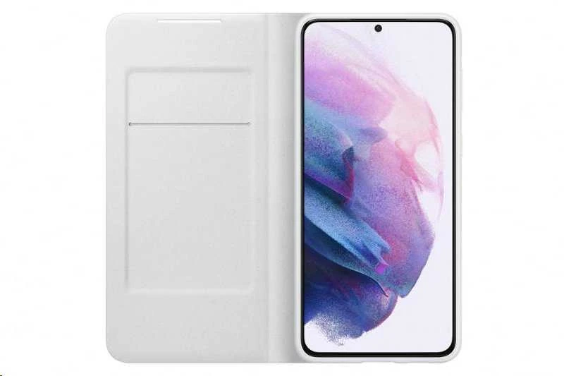 Dėklas NG996PJE Smart LED vaizdo dangtelis, skirtas Samsung Galaxy S21 Plus šviesiai pilkas (šviesiai pilkas)