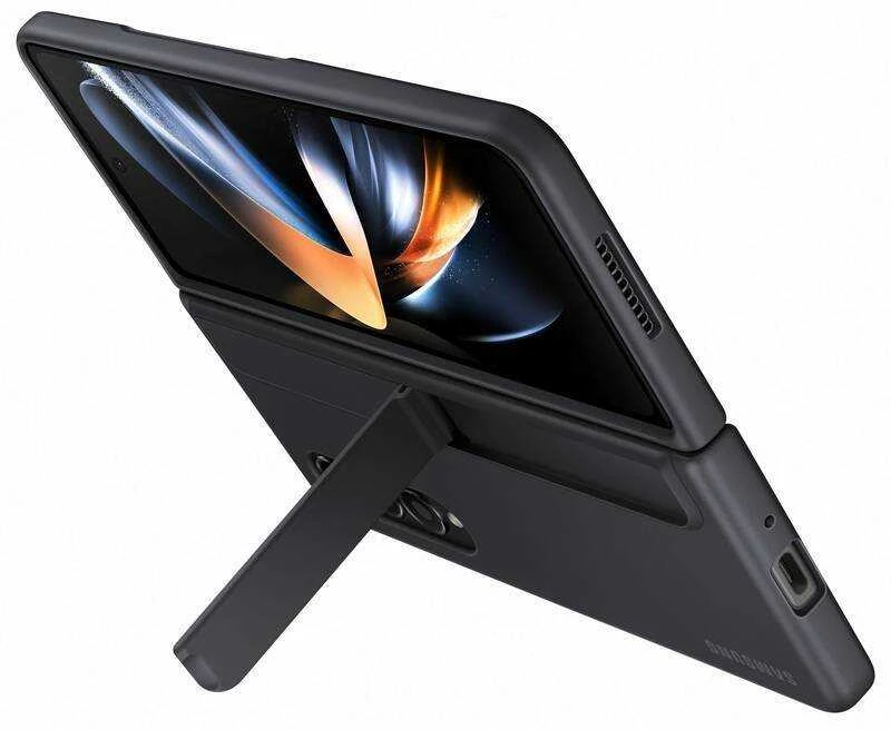 Dėklas Samsung Galaxy Fold4 stovimas dangtelis su S Pen 25W TA Juodas
