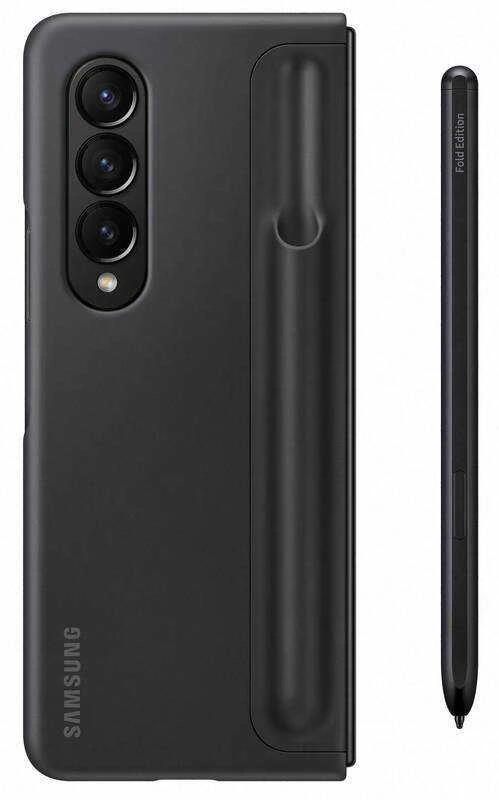 Dėklas Samsung Galaxy Fold4 stovimas dangtelis su S Pen 25W TA Juodas