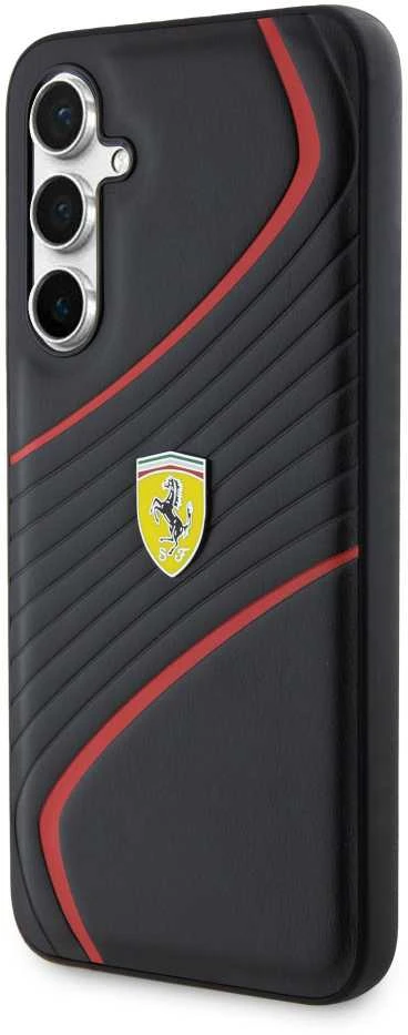 Ferrari FEHCS23FEPTWK S23 FE S711 juodos spalvos kietas dėklas Twist Metal Logo