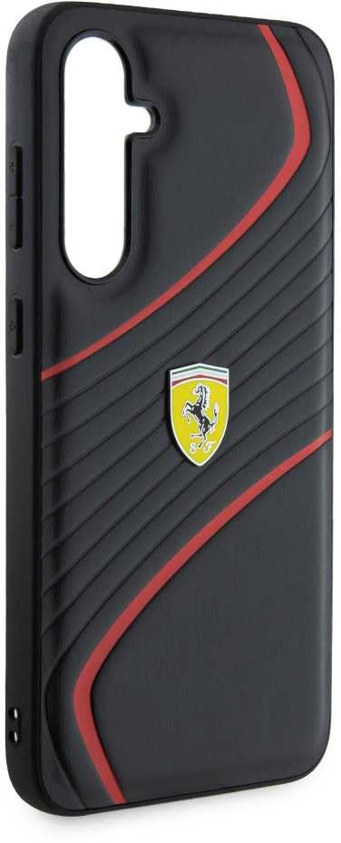 Ferrari FEHCS23FEPTWK S23 FE S711 juodos spalvos kietas dėklas Twist Metal Logo