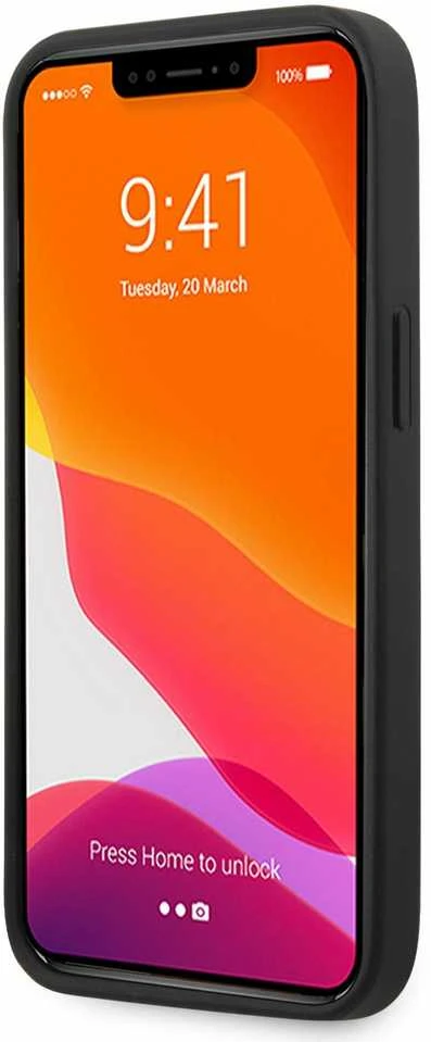 „Ferrari FESAXHCP13XBK iPhone 13 Pro Max“ 6,7 colio juodas kietas dėklas „On Track Carbon Stripe“