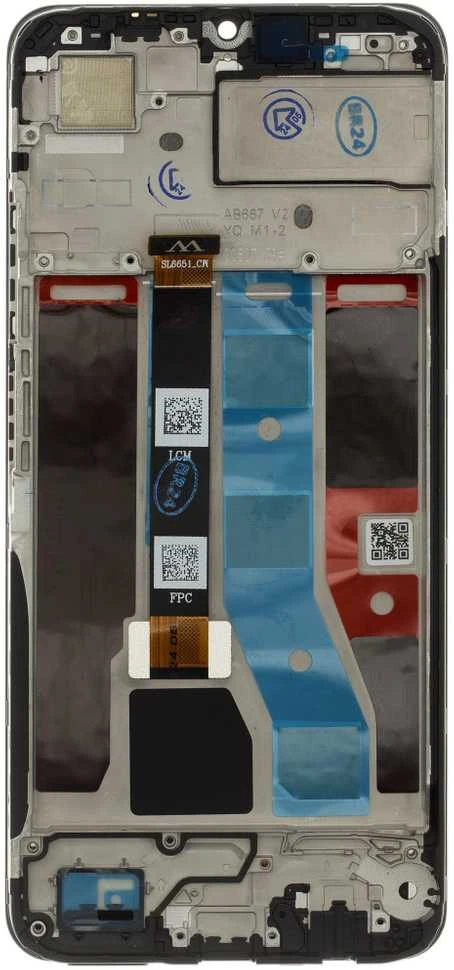 Dėklas LCD ekranas + jutiklinis blokas + priekinis dangtelis, skirtas „Realme Note 50“